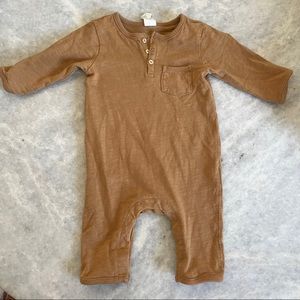 H&M Tan One Piece Jumpsuit